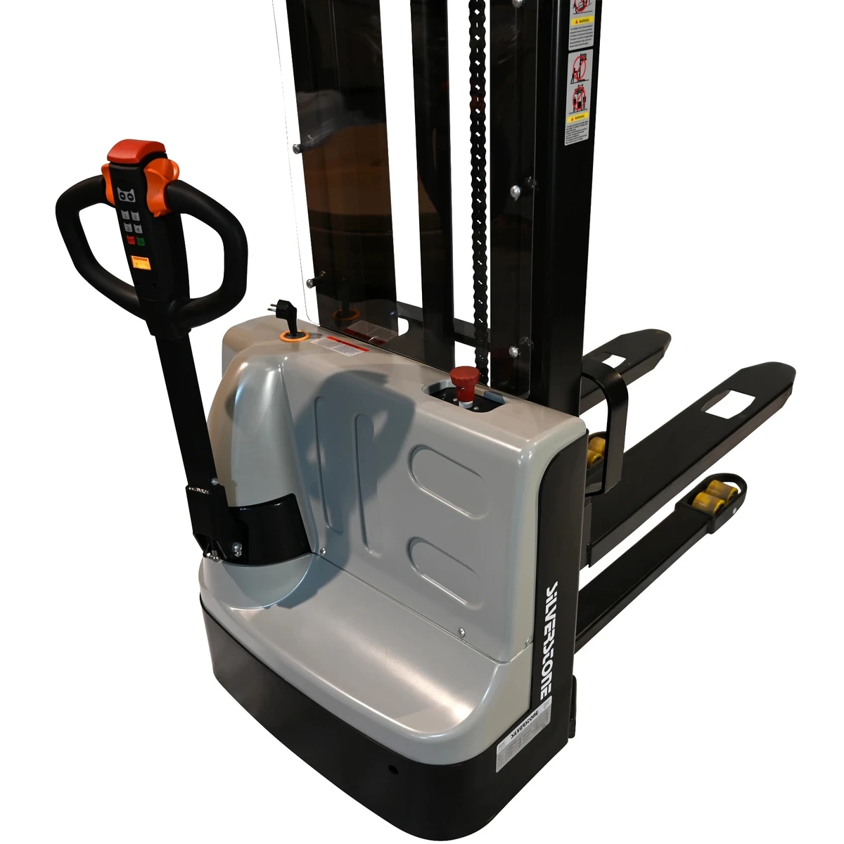 Silverstone_ESP1233_električni_visokopodizni_viličar_1200kg_3300mm_GEL_baterija_002 Električni visokopodizni viličar 1200kg 3300mm, GEL baterija