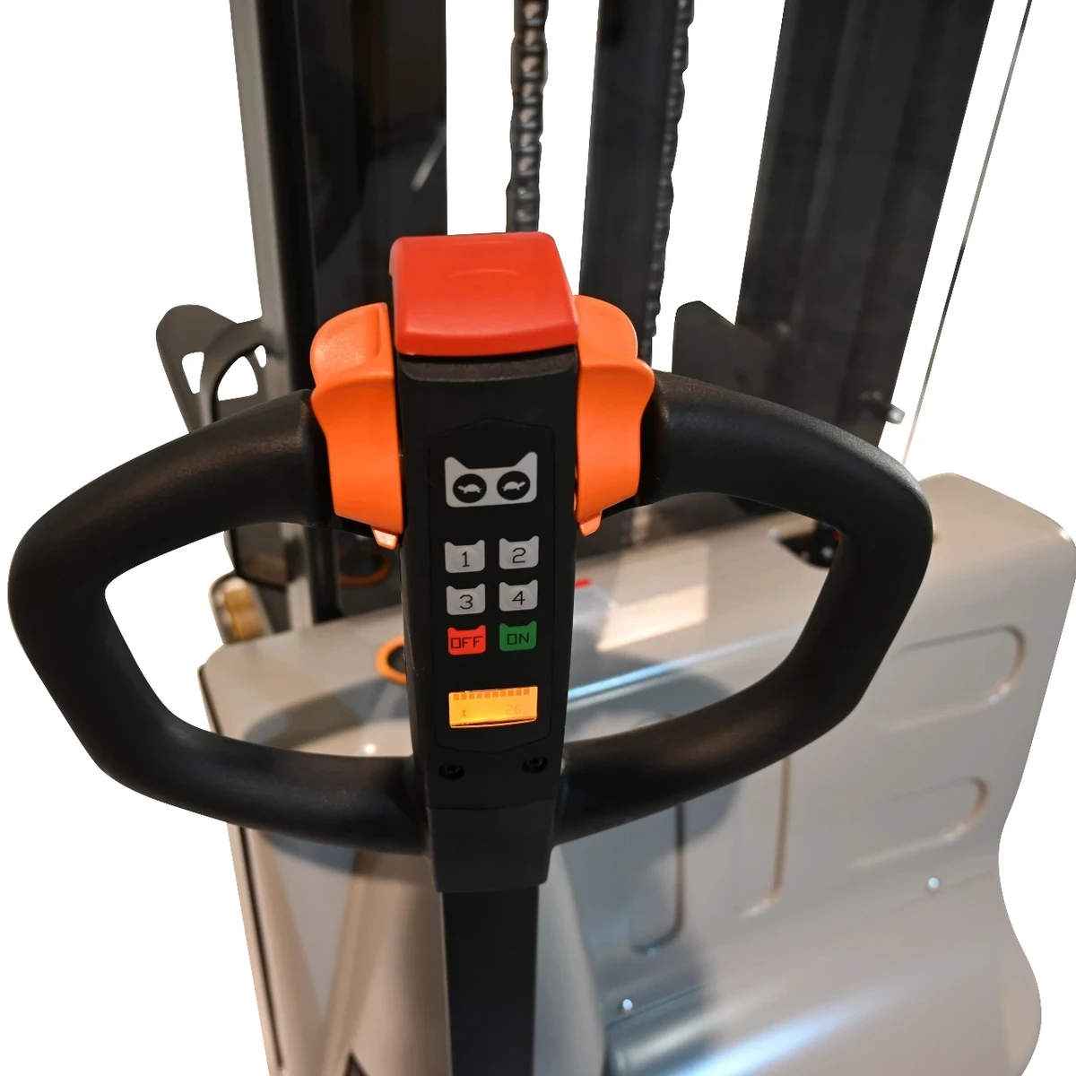 Silverstone_ESP1233_električni_visokopodizni_viličar_1200kg_3300mm_GEL_baterija_003 Električni visokopodizni viličar 1200kg 3300mm, GEL baterija